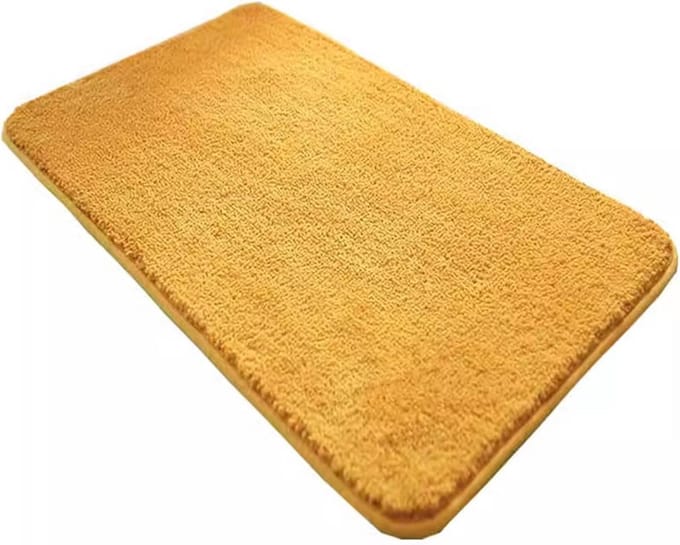 Dailygoods - Badmat - Absorberend, Antislip, Wasbaar, Geel 60x100cm