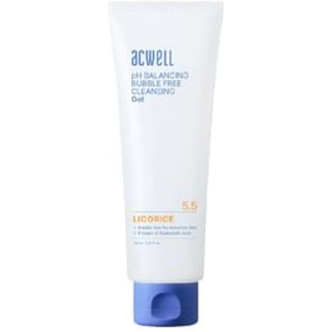 Acwell, pH Balancing Bubble Free Cleansing Gel, 5.41 fl oz (160 ml) white