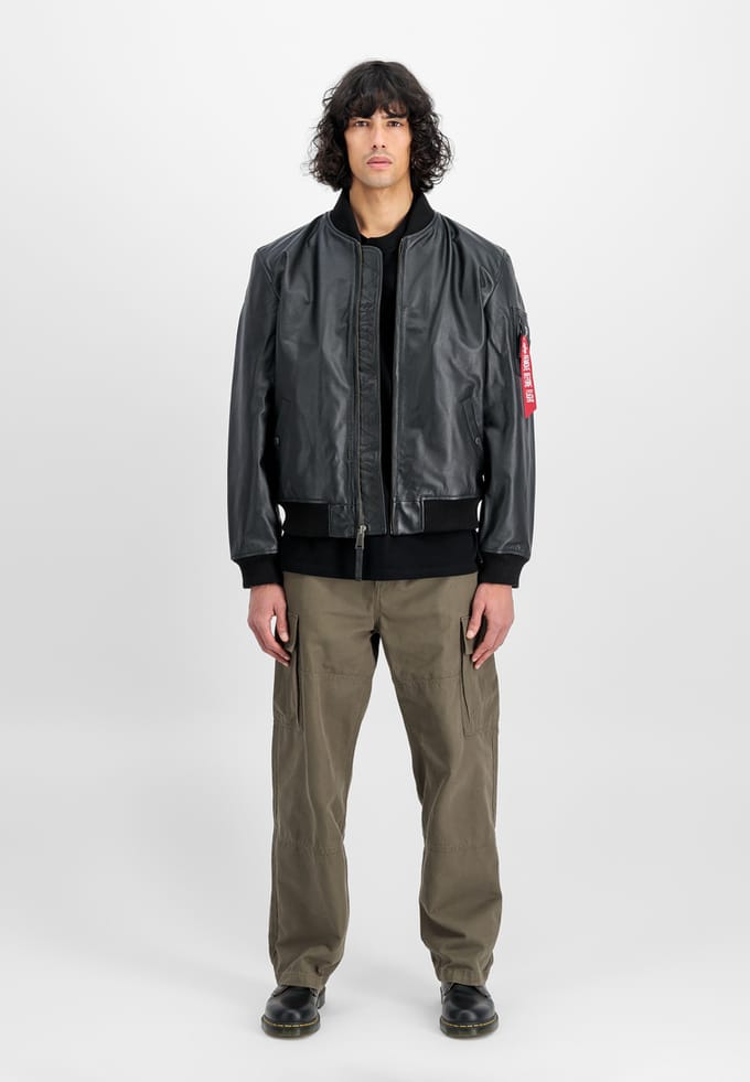 Leren jas Alpha Industries MA-1 LF