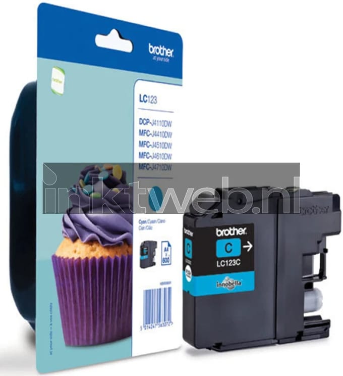 Brother LC123C / LC 123C High Capacity Cyan Ink - Inktpatroon Cyaan