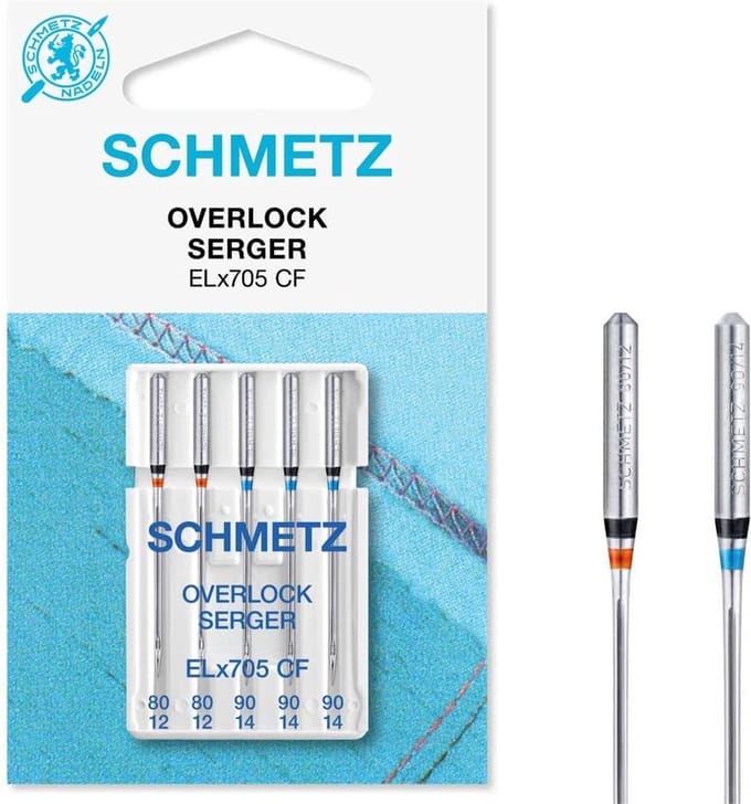 SCHMETZ OVERLOCK 5 NAALDEN 80-90 - PER PAKJE (5 stuks).
