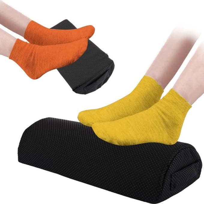 Allecto - Ergonomische Voetsteun - Onder Bureau Voetsteun - Verlicht