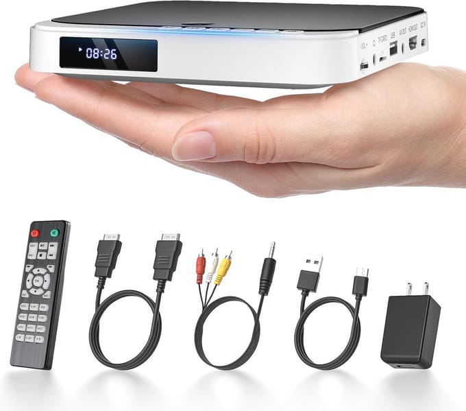 HDMI DVD-speler 1080P HD Mini - Regiovrij & Compact voor Smart TV