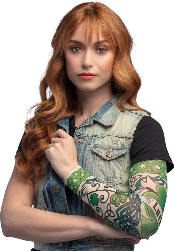 Boland - Tatoeage mouw St. Patrick's Day - Volwassenen - Unisex - - Kabouter - Ierland - Saint Patrick - Themafeest