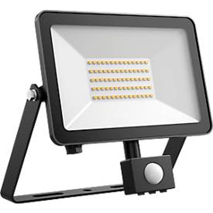 DOTLUX LED-spot FLOORslim-sensor 50W 4000K met PIR bewegingsmelder, zwart