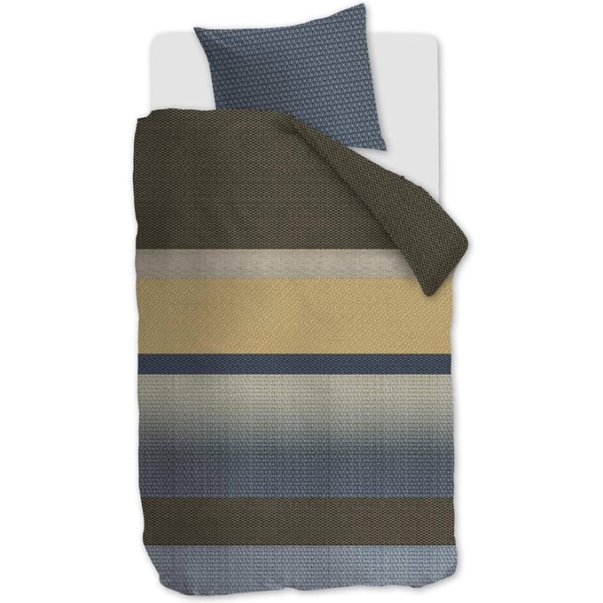 Beddinghouse Vance dekbedovertrek - Eenpersoons - 140x200/220 - Blauw Groen