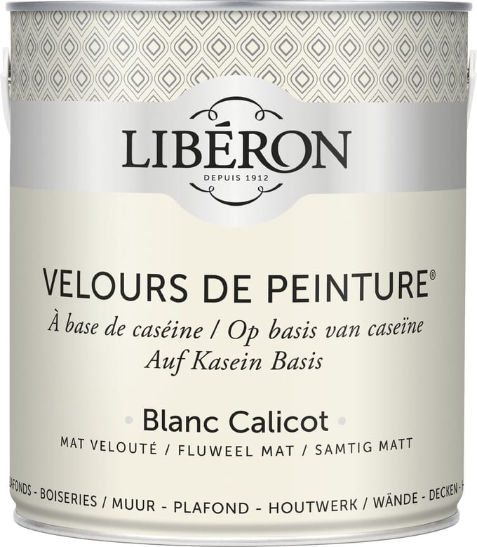 Liberon Velours De Peinture Muurverf - Mat - Blanc Calicot - 2,5l