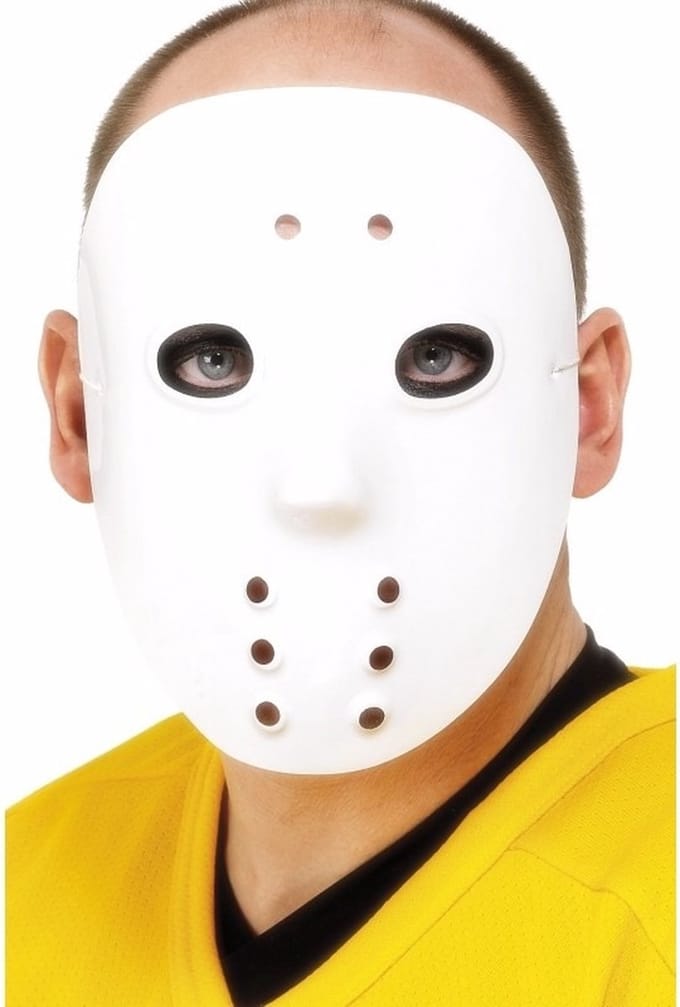 3 ijshockey maskers