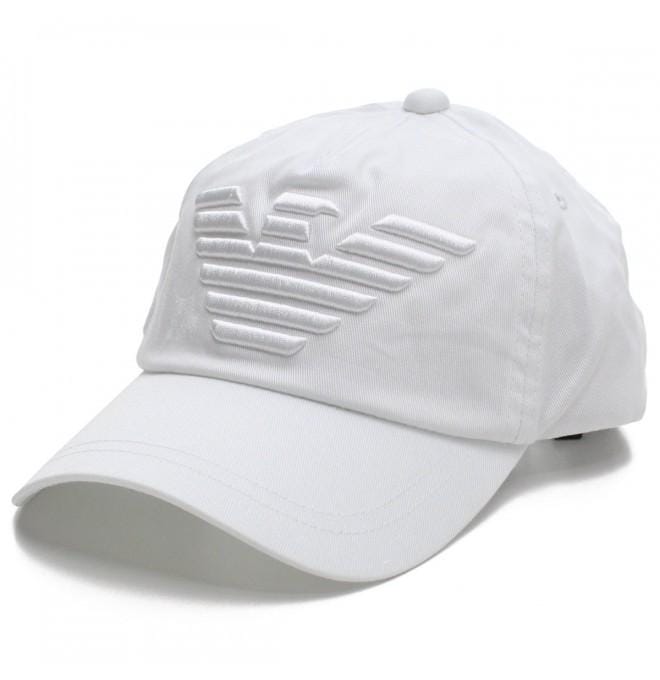 Emporio Armani opvallende baseballpet wit white