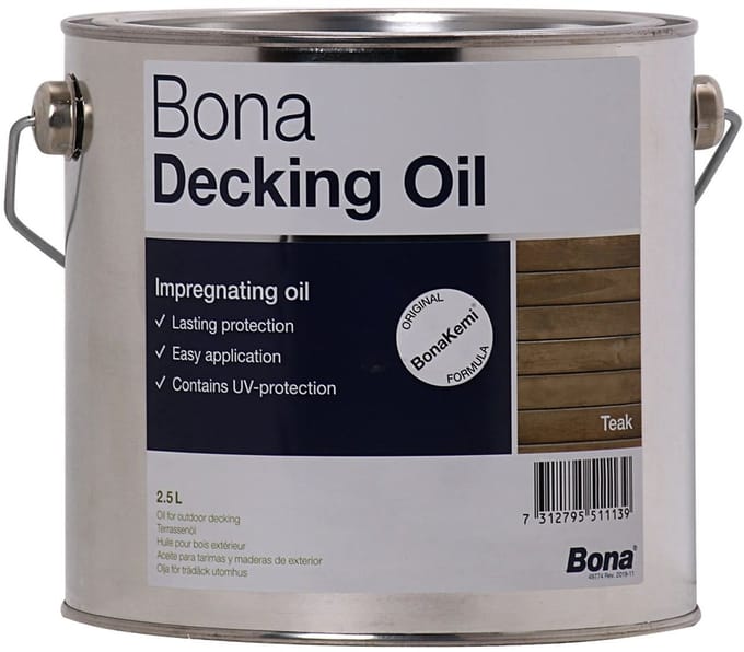 Bona Decking Oil Teak - 2,5 liter