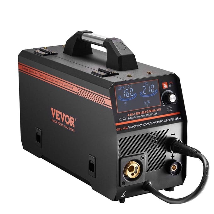 MIG Lasapparaat 160A Lasmachine 4-in-1 Gas/Flux Core MIG/Stick/Lift TIG
