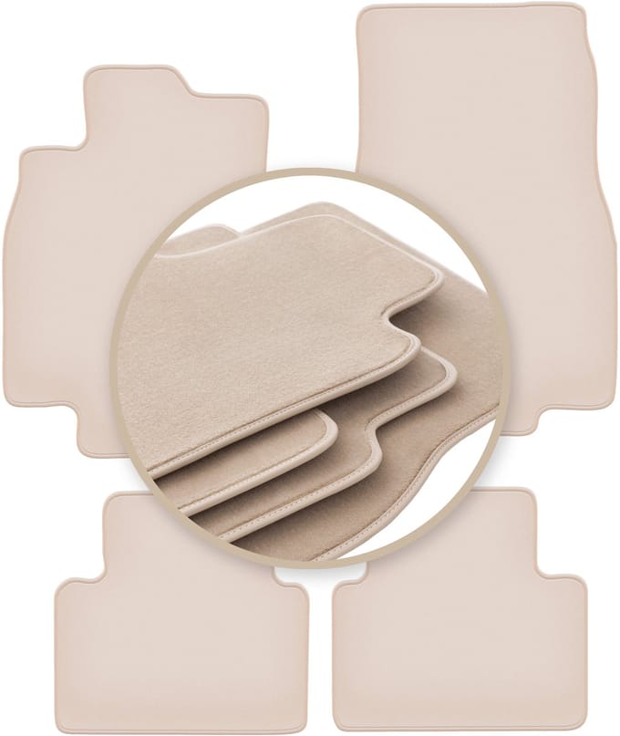 PREMIUM beige matten voor: Mercedes A-Klasse W169 hatchback 2004-2012