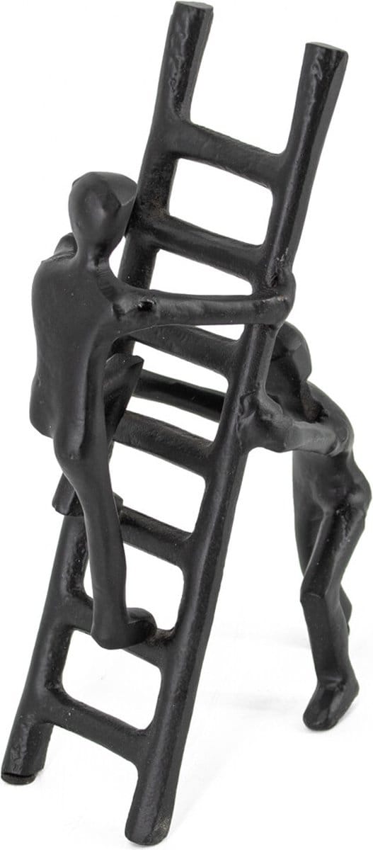 Decoratiebeeld metaal ladder zwart