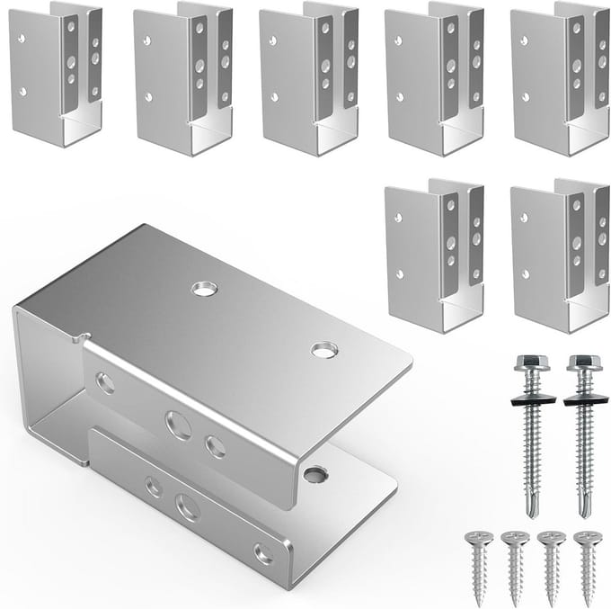 Verborgen Flens Joist Beugels voor 2x4 Achtertuinprojecten - 16 Stuks
