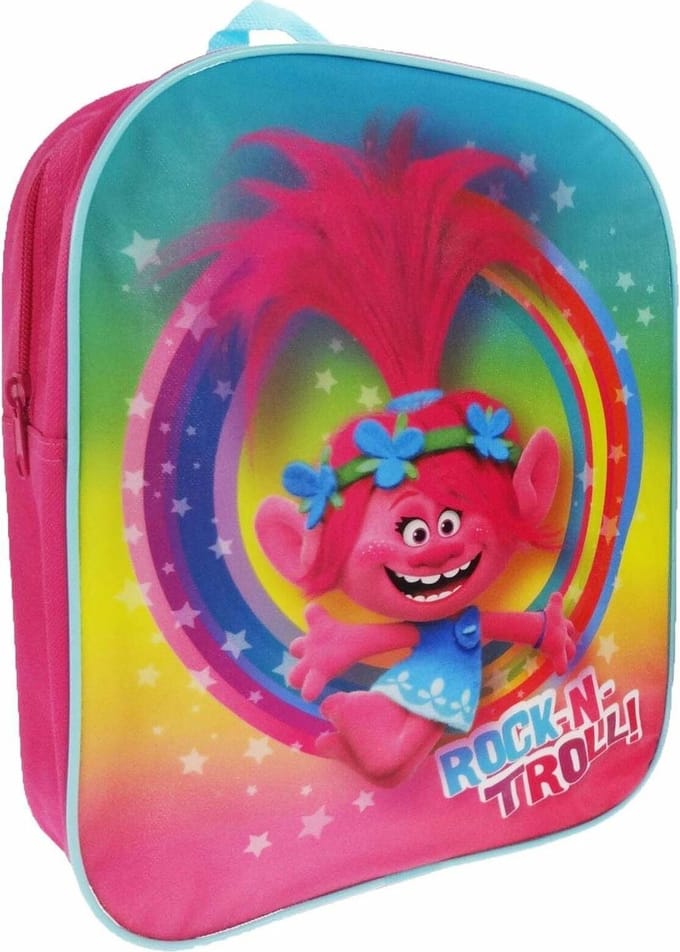 TROLLS Rock-n-Troll Rugzak Sterren met lichte glitter 2-5 Jaar