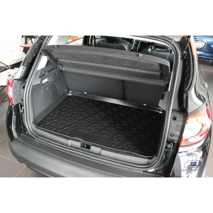 J&;J AUTOMOTIVE | Premium Rubberen Kofferbakmat Voor Renault Captur 2013-2019 zwart