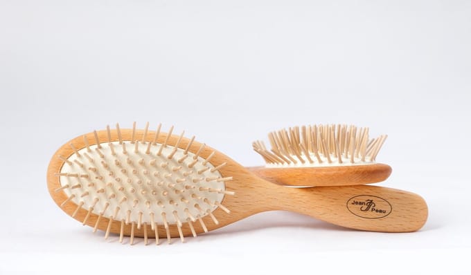Jean Peau ovaal houten pin Groot