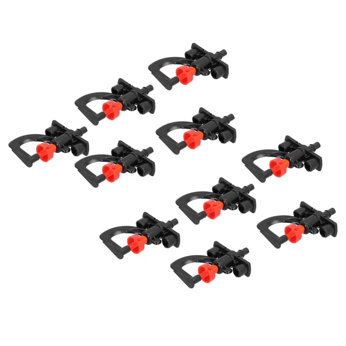 10 Pièces Buse de Pulvérisation à Réfraction Type G Micro Buse Rotative Arroseur d'Arrosage pour Serre black