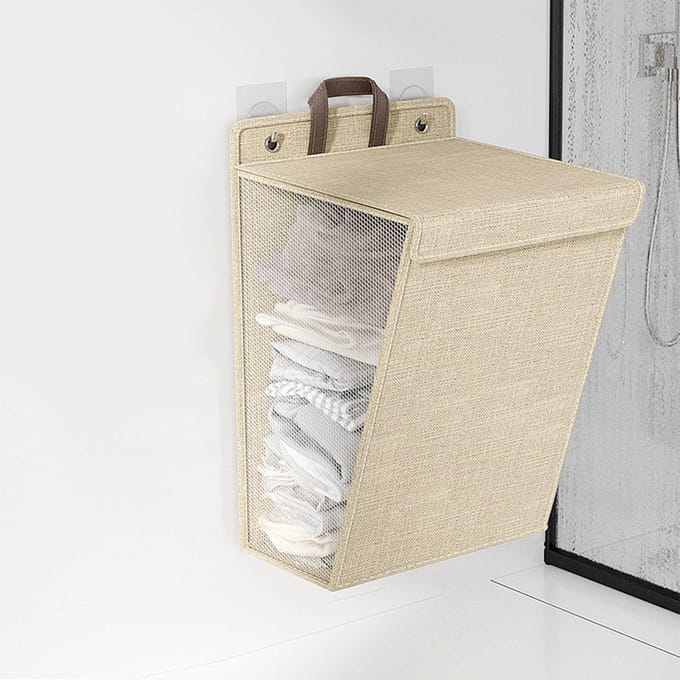Panier à linge mural pliable Panier à linge sale peu encombrant Pliable 2 gray
