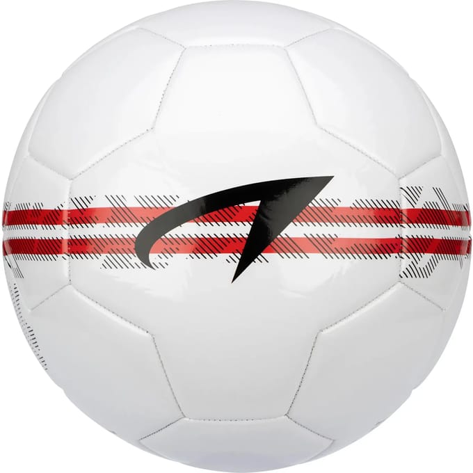 Avento voetbal - Grid-Mark - Wit/Rood - Maat 5 - ⌀ ca. 22 cm