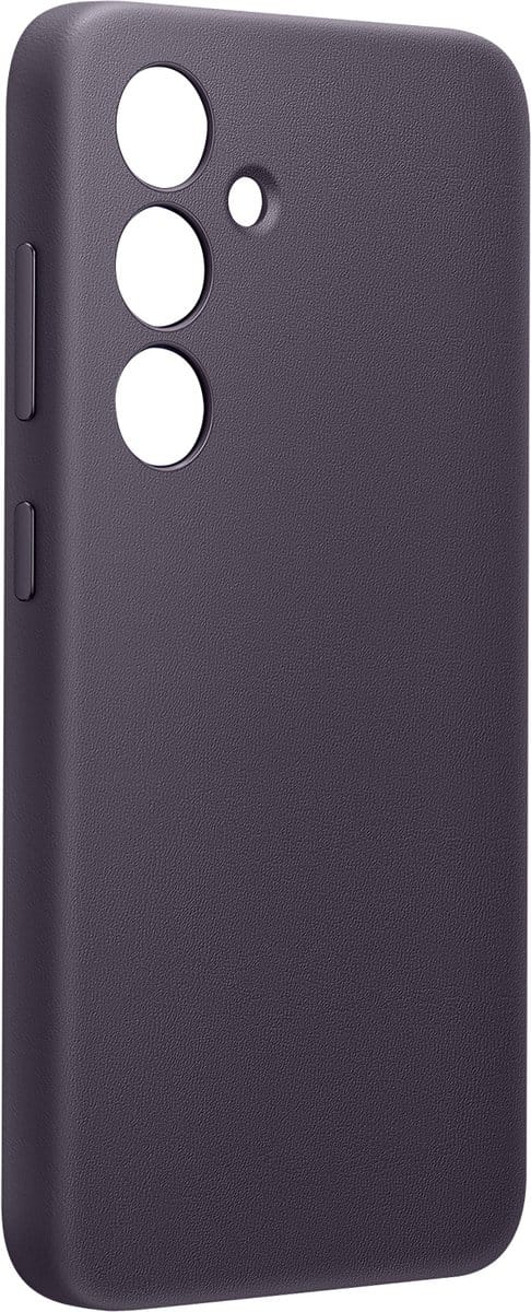 Samsung Vegan Leather Case - Geschikt voor Samsung Galaxy S24 - Dark Violet