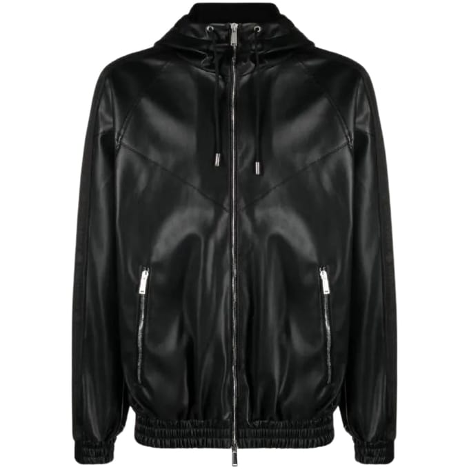 Dsquared2 Contrast Hooded Black Jacket