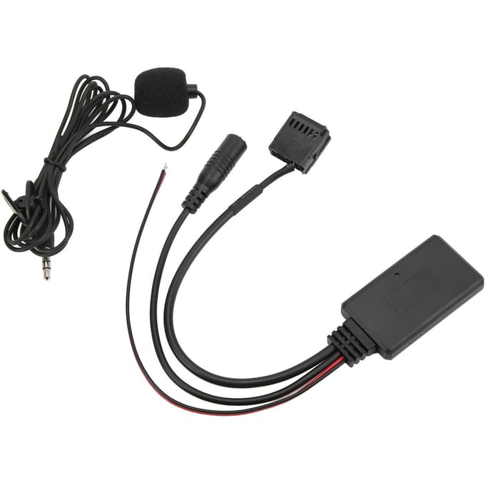 Bluetooth Aux Audio Kabel Adapter Microfoon Handsfree Vervanging voor Mondeo 6000CD black