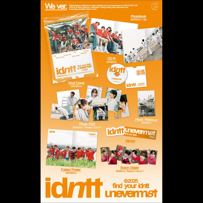 idntt Mini Album Unevermet No POB SET white
