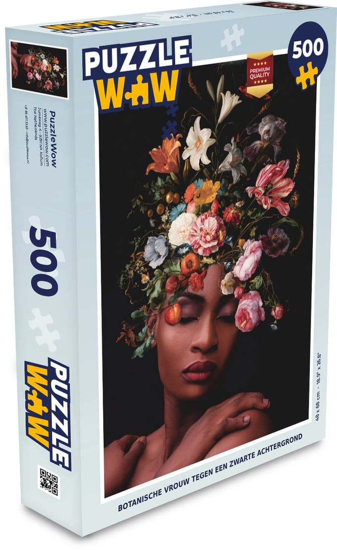 Puzzel Vrouw - Make up - Boeket - Legpuzzel - Puzzel 500 stukjes