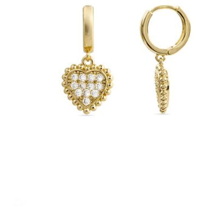 Luxenter 18k geelgoud vergulde briljant zirconia oorbellen - Daton
