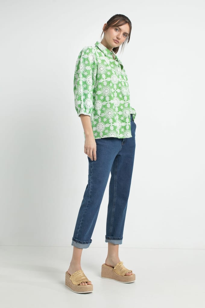 Josephine & Co Devan Blouse Parrot Green Taglia: 36 | Magliette intime Outlet | Donna | Verde