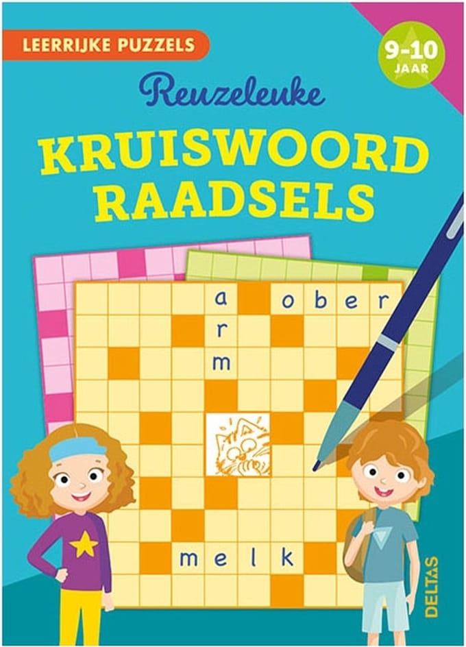 Leerrijke puzzels 0 -  Reuzeleuke kruiswoordraadsels 9-10 jaar