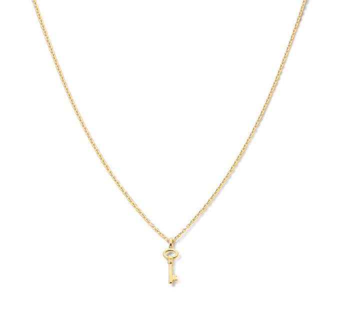 Zilver Verguld Collier sleutel 1 2101740