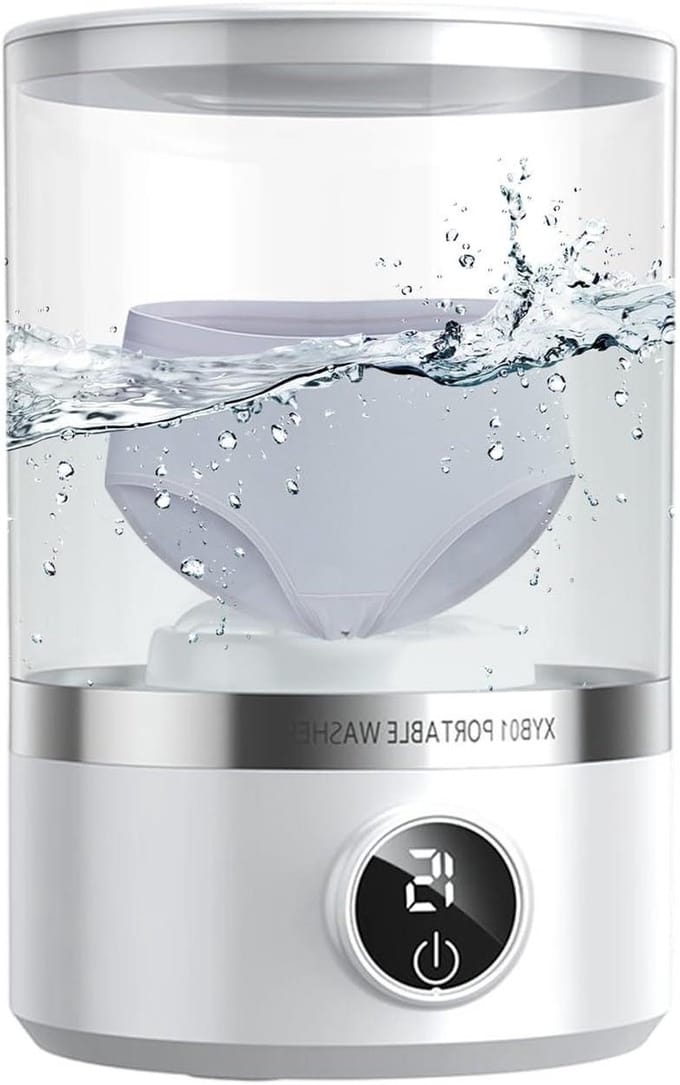 Mini Wasmachine - Draagbare Reiniger - Kleine Was - Opvouwbaar Ontwerp - 1.7 Liter - Wit