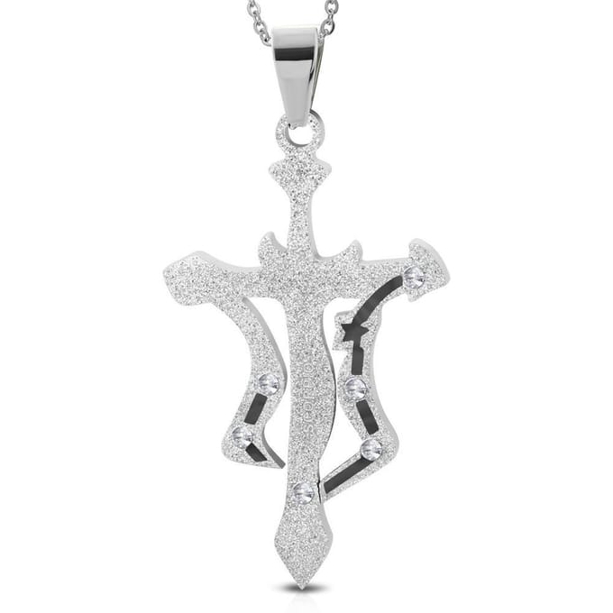 Montebello Ketting Schorpioen - 316L Staal - Horoscoop - 30x50mm - 60cm