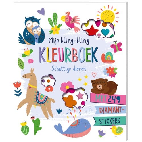 Mijn Bling-Bling Kleurboek - Schattige Dieren - Interstat