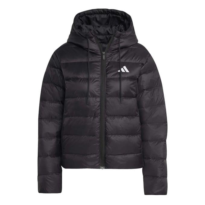 adidas Jas Dames Essentials Climawarm Light Down Hoodie Zwart - Maat XL