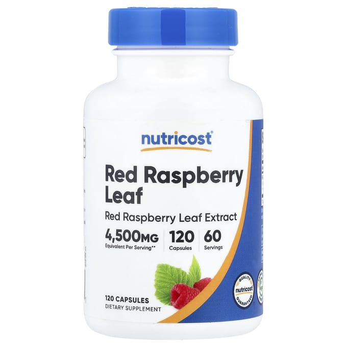 Nutricost, Rode Frambozenblad, 120 Capsules (150mg per capsule)