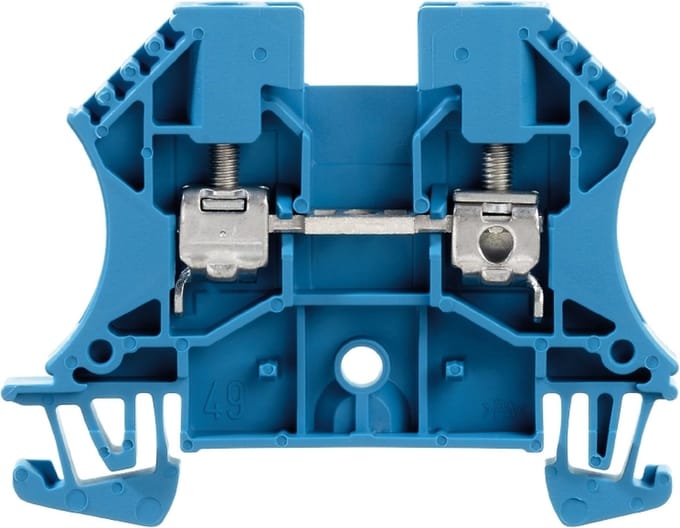 Weidmüller 1020180000-100 Doorgangsserieklem Schroeven Blauw 100 stuk(s)