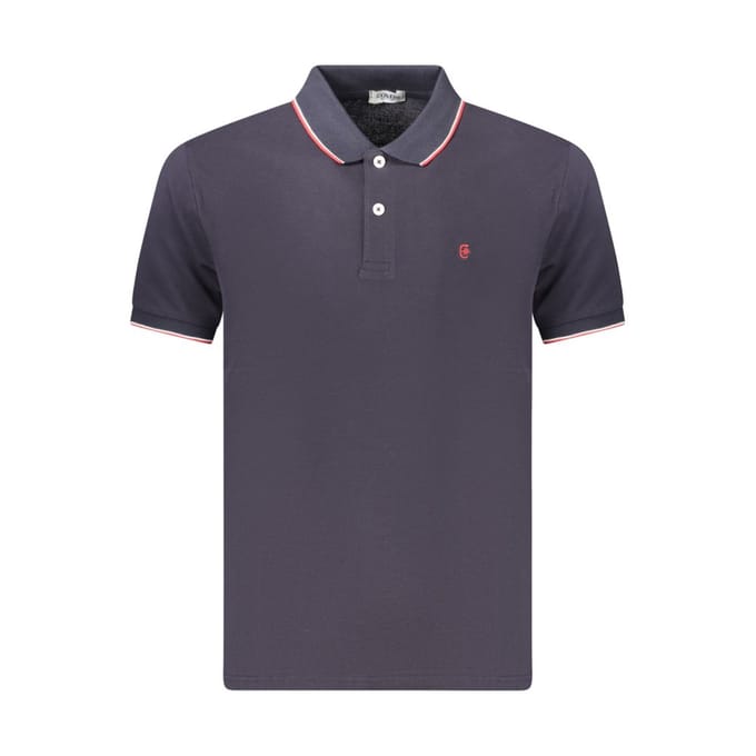 Coveri Moving Blauwe Katoenen Heren Polo