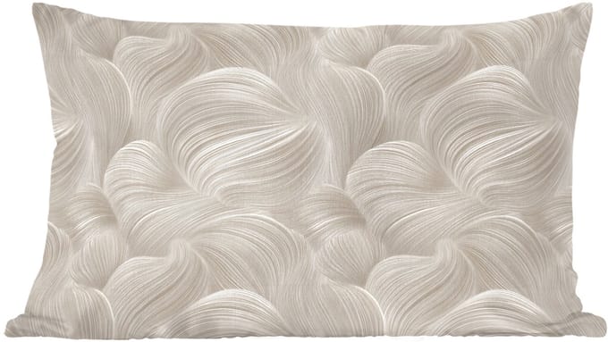 Sierkussens - Kussentjes Woonkamer - 60x40 cm - Lijnen - Waaier - Beige