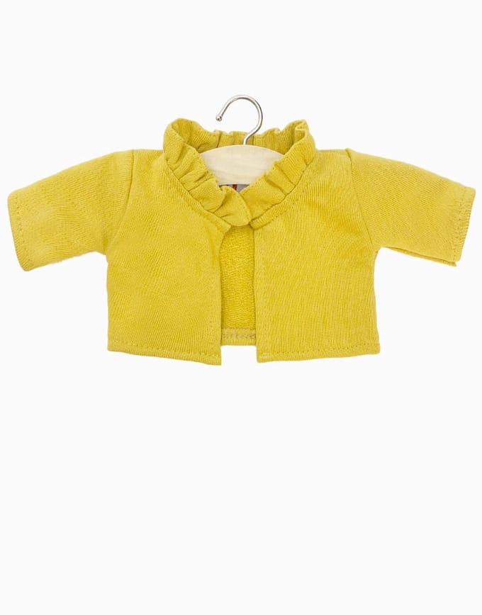 Minikane Poppenkleding Geel Vest Claudia 34 cm