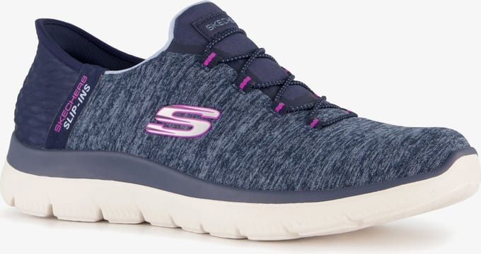 Skechers Slip-Ins Summits Dazzle Navy sneakers - Blauw - Extra comfort - Memory Foam