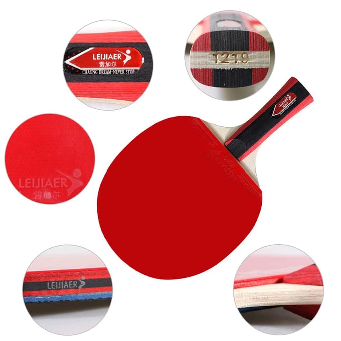 Set van tennisrackets voor 2 spelers Set van 2 tennisrackets Long Handle red