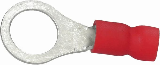 Cimco geïsoleerde ringkabelschoen vertind 0,5-1mm² M10 - rood per 100 stuks (180029)