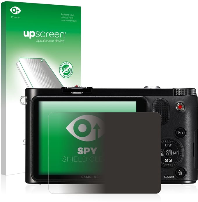 upscreen - privacy screenprotector voor Samsung NX1000 - Folie Beschermfolie Blauwlichtfilter