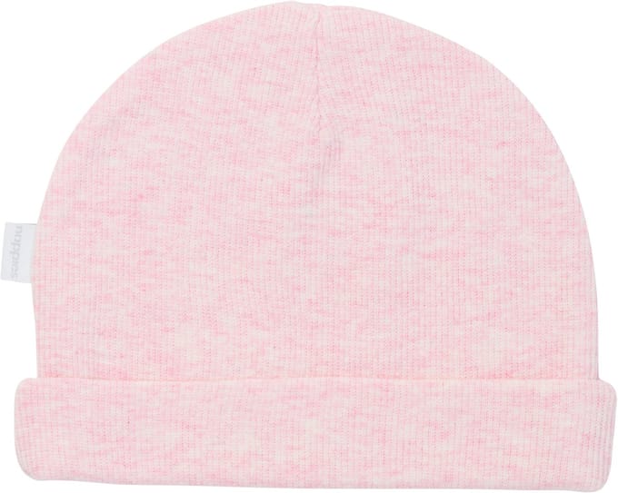 Noppies U Hat Rib Nevel Unisex Muts Maat PREM - Taupe Melange