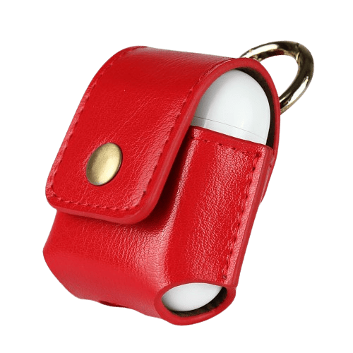 Mocaa Echt Leder AirPods 1/2 Case Rood