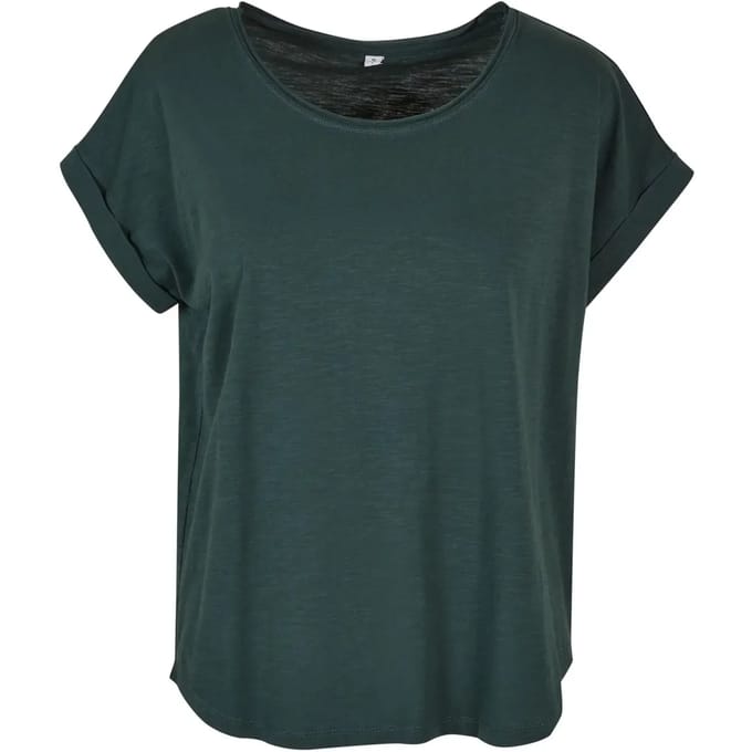 Build Your Brand - Lang Slub Dames T-Shirt maat L