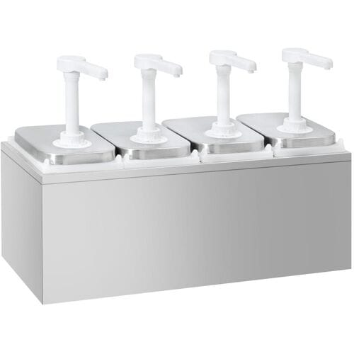 GGM Gastro Saucenspender - 4x 2 Liter - inkl. Edelstahlgestell